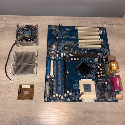 Shuttle AN35N Ultra AN35S00L Socket A Computer Motherboard W/CPU And CPU Cooler