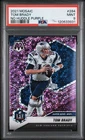2021 MOSAIC #284 TOM BRADY NO HUDDLE PURPLE 50/50 PSA 9