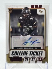 2021 Panini Contenders Draft Picks Purple College Ticket Aaron Robinson Auto 287