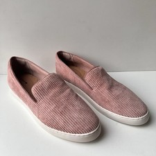 Birdies The Swift Carnation Corduroy Sneakers NEW Size 10 Blush Pink Slip On