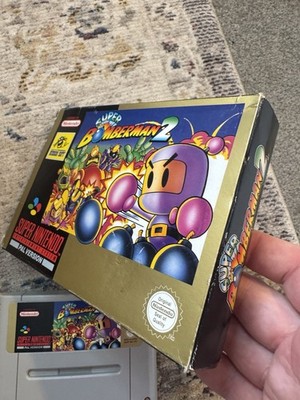 Super Bomberman SNES Super Nintendo With Box UK