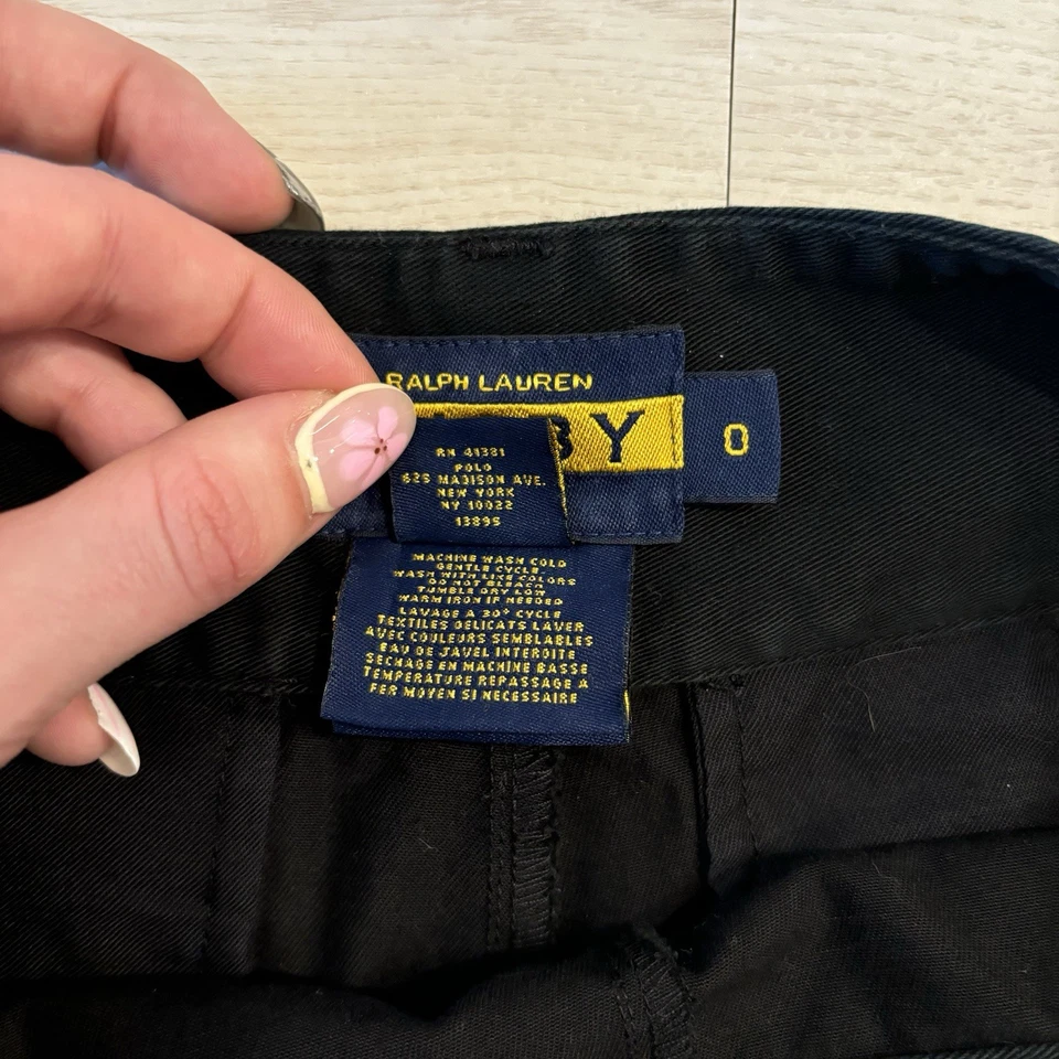 Pantalones Cortos De Colección Y2K Ralph Lauren Rugby Cintura Alta Náuticos Dinero Antiguo Preppy Talla 0 Foto 4 de 4