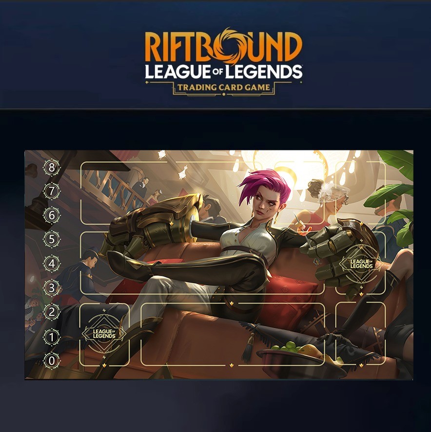 Riftbound League of Legends Playmat+bag Trading Card Game LOL
