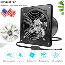 8" Exhaust Fan Ventilation Extractor Fan 110V Wall-Mounted Blower Duct Fan USA
