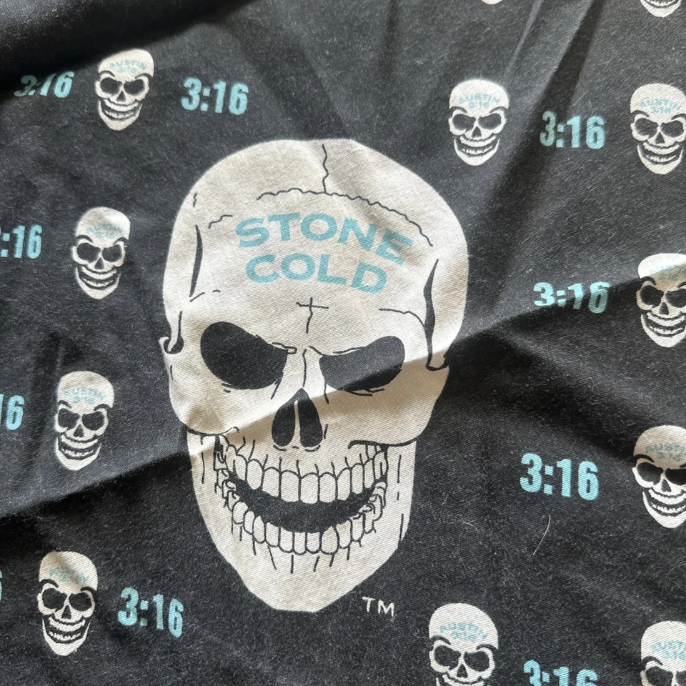 Vintage 1997 Stone Cold Steve Austin 3:16 WWF Wrestling Titan Sports Bandana - Image 2 of 3