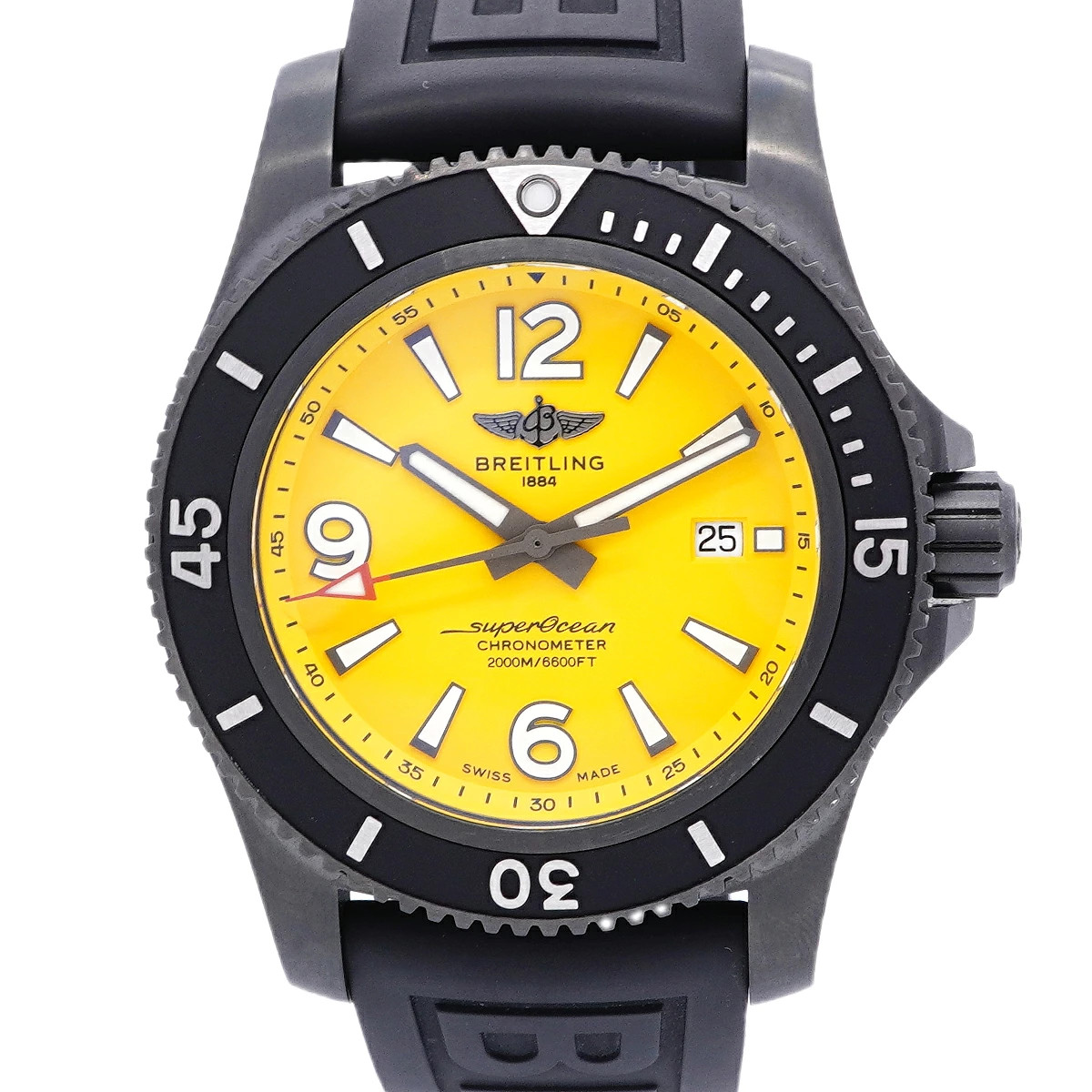 Breitling Superocean Automatic 46 M17368 46.0mm Yellow Dial with Papers #OTW1238