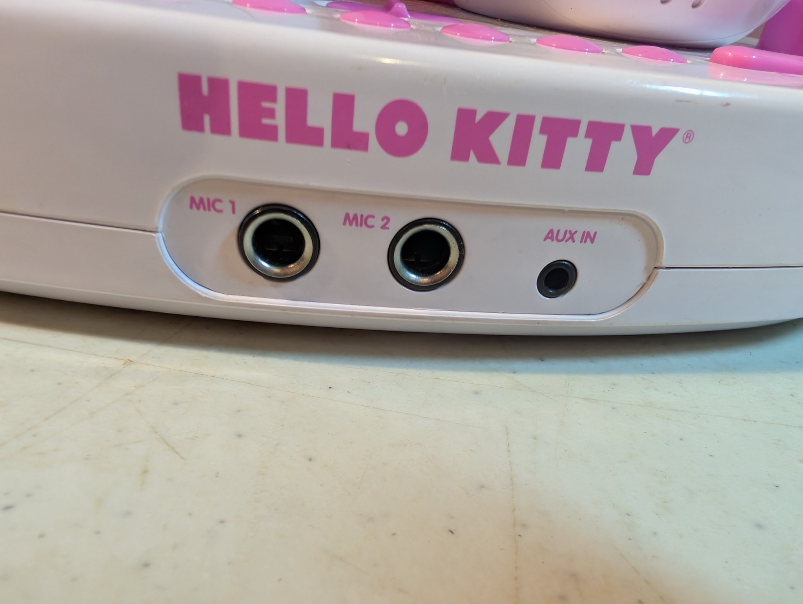 Hello Kitty CD+G Karaoke System  Built in Color Video Camera Tested Works No Mic