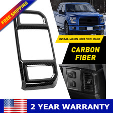 Rear Air Vent Outlet Cover Trim Carbon Fiber Trim For Ford F-150 2015-2020parts Rear Air Vent Outlet Cover Trim Carbon Fiber Trim For Ford F-150 2015-2020parts