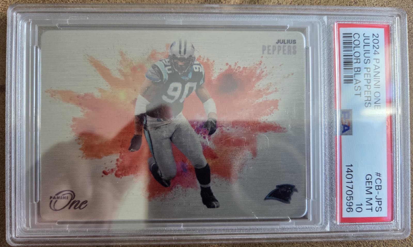 2024 Panini One Julius Peppers Metal Color Blast #CB-JPS PSA 10 Pop 7 WOW!