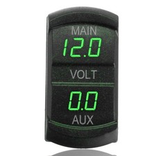 4 Styles For Car Boat Gauge 12v-24v Volt Meter Dual Battery Monitor Led Digital
