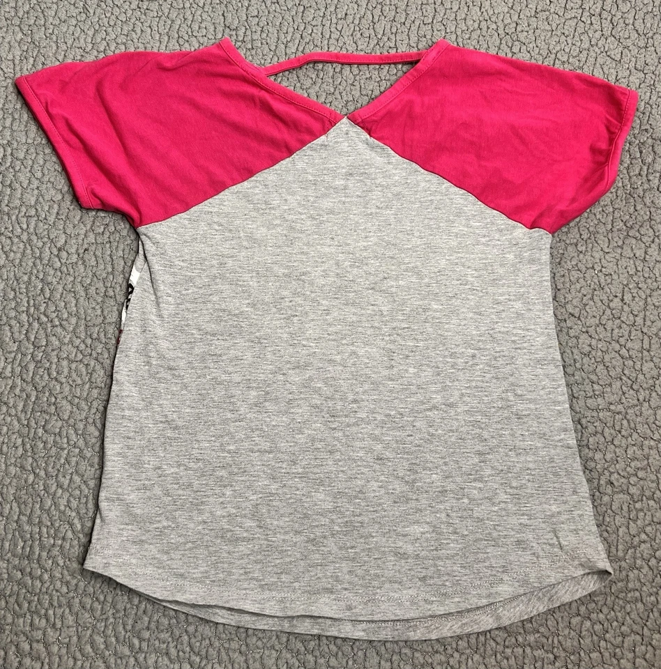 Camiseta Casa de Muñecas Gris Y Rosa Con Estampado Gráfico Niñas Talla 14/16 Foto 2 de 4