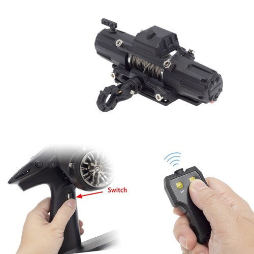 RC Crawler Metal Winch For 1:10 Scale SCX10 III AXI03007 90046 Remote Receiver d - Picture 2 of 15
