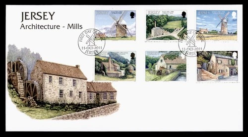 DR WHO 2011 GB JERSEY FDC ARCHITECTURE CACHET COMBO M62129