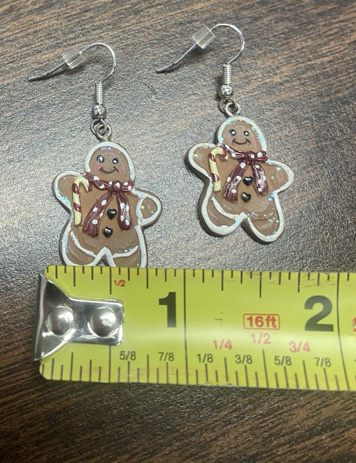 Gingerbread Man Dangling Lightweight Christmas Fu… - image 5