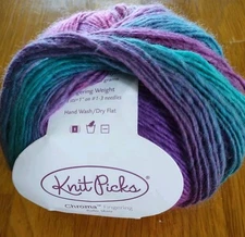 *KNIT PICKS* Chroma Fingering *Roller Skate *  70% Wool --396 Yards Yarn*