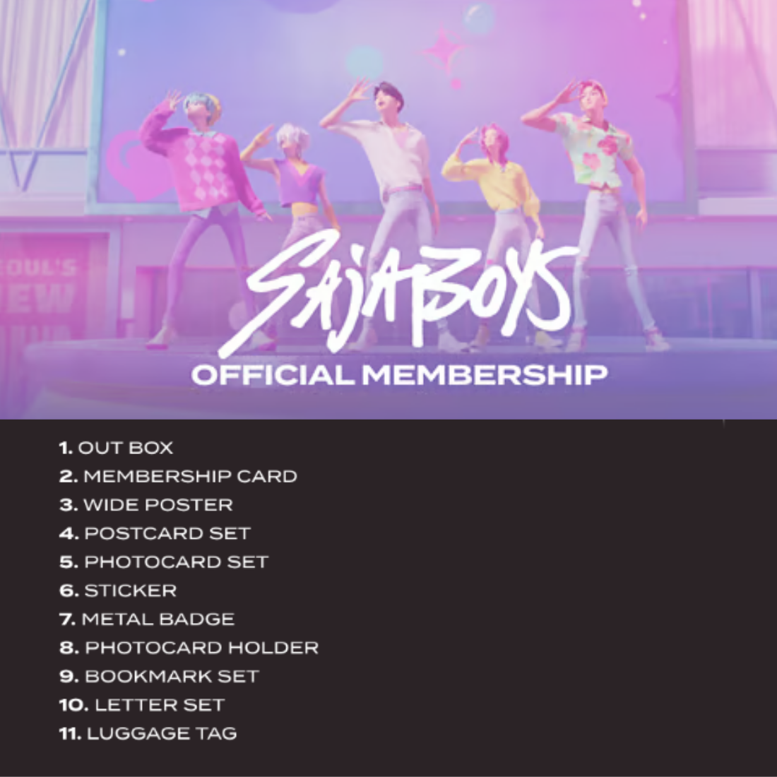 Pre-Order] K-Pop Demon Hunters Saja Boys 1st Official Membership