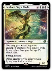 Sephara, Sky's Blade #54 Foil Rare Commander Masters MTG