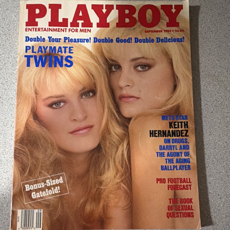 Playboy Magazine September 1989 Issue #9 English w/ Centerfold Keith Hernandez