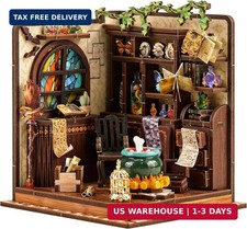 Book Nook Kit - DIY Miniature House Kit, Book Nook Kits for Adults, 3D Wooden Pu