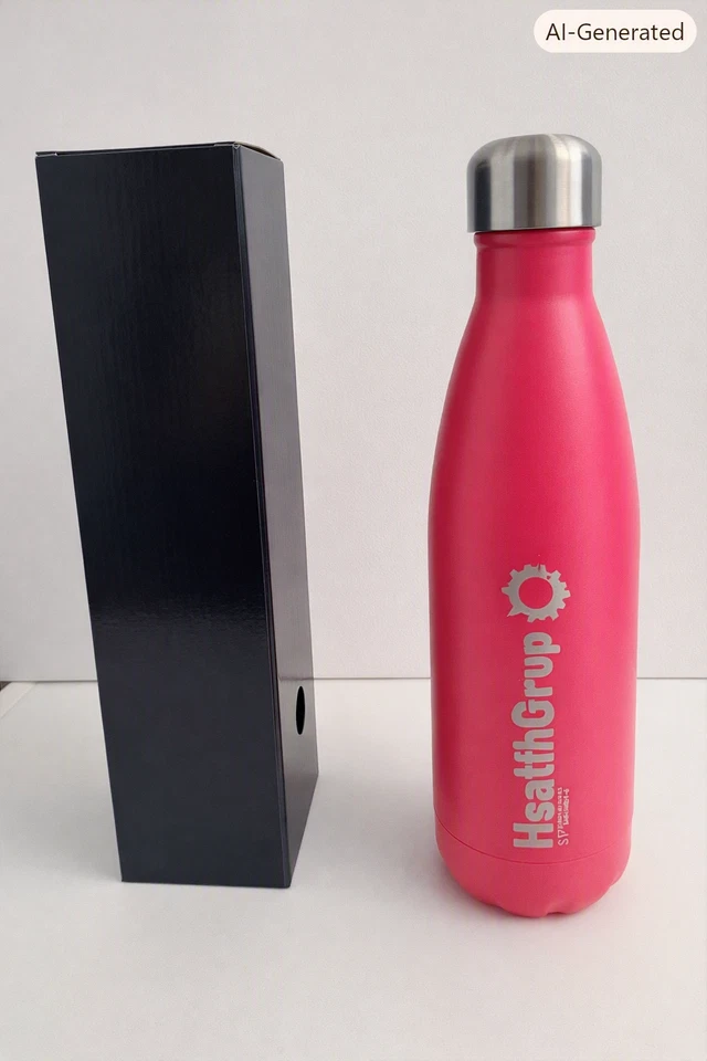 Gourde inox isotherme 500 ml rose – Neuve avec boîte – Modèle premium - Photo 1/1