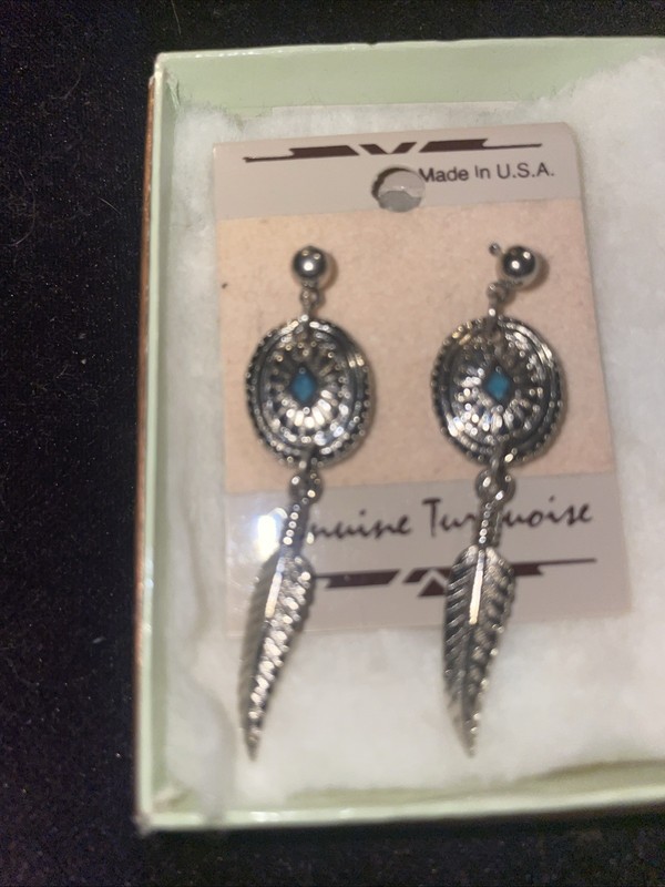 Genuine, Turquoise Earrings, Southwestern Style, Absolutely Stunning