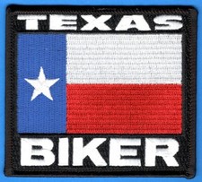 BRAND NEW TEXAS BIKER TEXAS STATE FLAG BIKER IRON ON PATCH