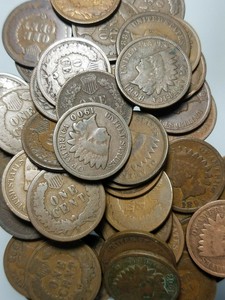 5-Indian-Head-Cents-Classic-Old-U-S-Coin-1859-1909-Antique-Money