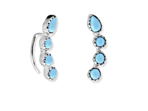 Handmade Beaded Teardrop Earrings, Seed Beads Extra Long Earrings For Women. E 58 SB 26 - Foto 13