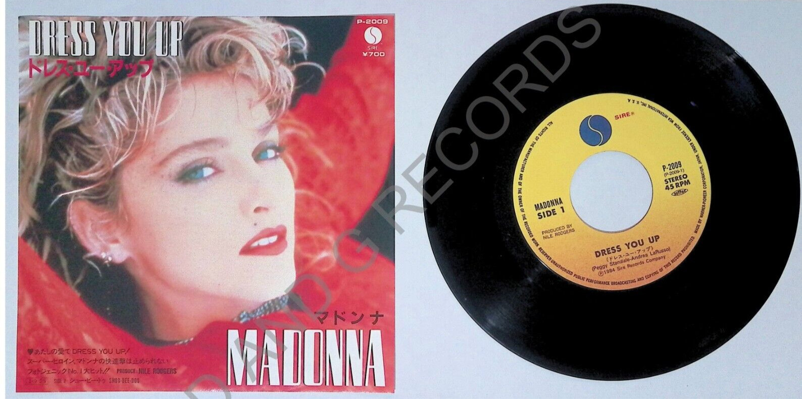 Madonna Kleid You Up/Shoo-Bee-Doo Sire - P-2266 Japan 7" selten 1985