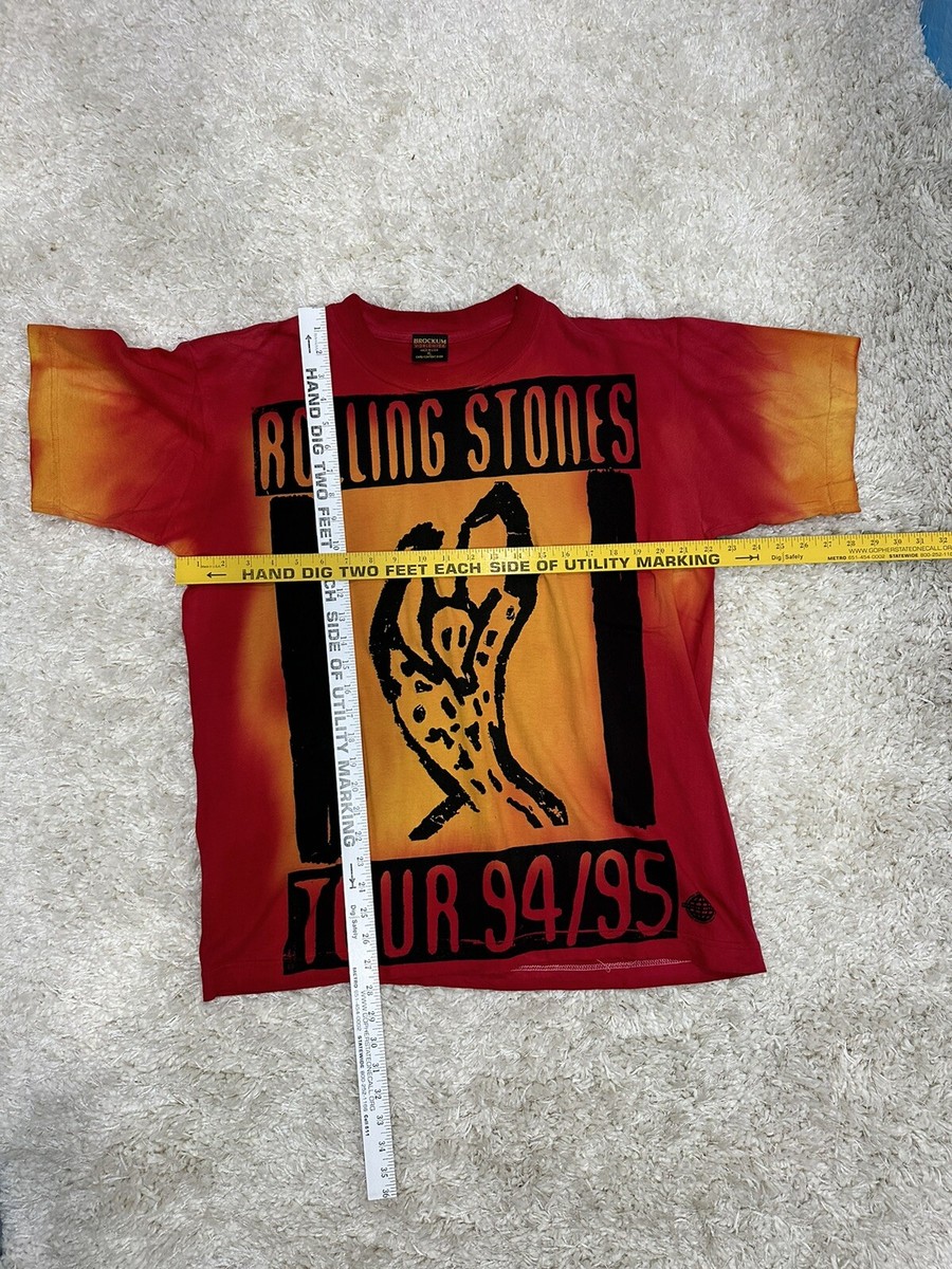 Rare ROLLING STONES 94/95 VOODOO LOUNGE World Tour T Shirt -XL USA