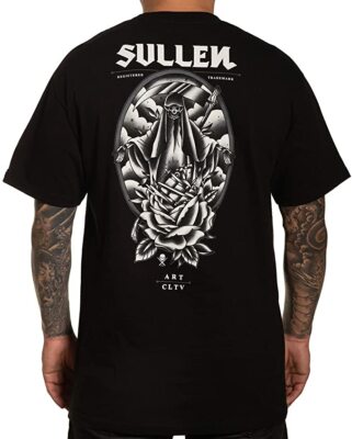 Sullen Rituals Death Grim Reaper Roses Scythe Tattoo Inked Art Shirt SCM3750