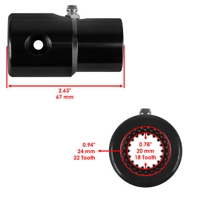 Caltric Shaft Splined Coupling Compatible With John