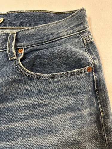 Levi's Womens Low Pro Straight Jeans Y2k Baggy Denim Size 32 Distressed Low Rise - Picture 5 of 9