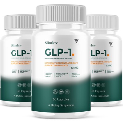 (3 Pack) Slimlex Capsules Slimlx Maximum Strength Wellness Pills (180 Capsules)