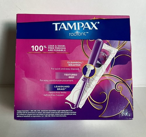 Tampax Radiant Duo Pack Tampons mit LeakGuard normale & super Saugfähigkeit 28 Ct - Bild 2 von 4
