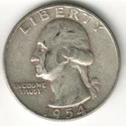 USA - 1954D - Washington ¼ $ - Silver Eagle - #15828RG