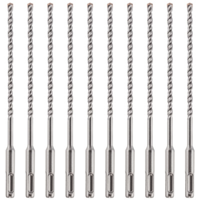 10 Stück - 7 mm x 210 mm lang SDS Plus Steinbohrer TCT für Ziegel Stein etc.