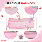 TinyTyke - Square Hammock With Mattress With Mosquito Net Protection