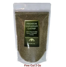 (2 Oz to 3 Lbs) FINE CUT Premium Canadian Catnip, Interactive Cat-Nip Play Treat