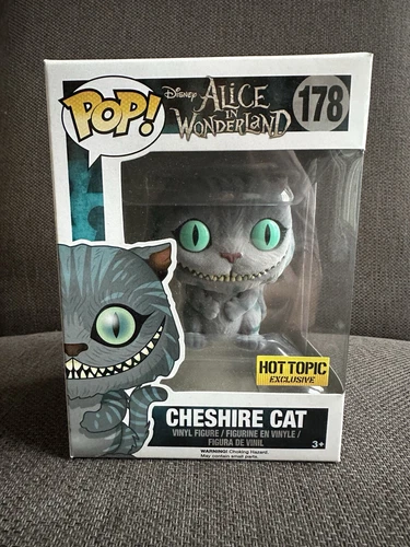 Funko Pop! Vinyl: Disney - Cheshire Cat (Flocked) #178 HT EXCLUSIVE Rare Alice