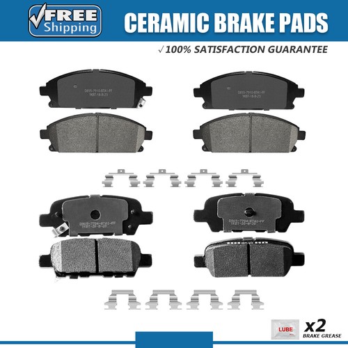Detroit Axle - Brake Pads For Ford E-150 E-250 E-350 E-450 Super Duty Front And Rear Ceramic Brake Pads W Hardware Replacement - Foto 5