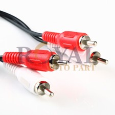 18FT RCA Dual Audio Cable Male to Male Stereo Patch Cable Nicekel Plated