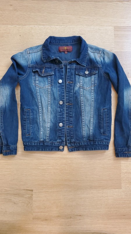 Seven for all Mankind sz L fits sz 10 girl authentic jean jacket coat.