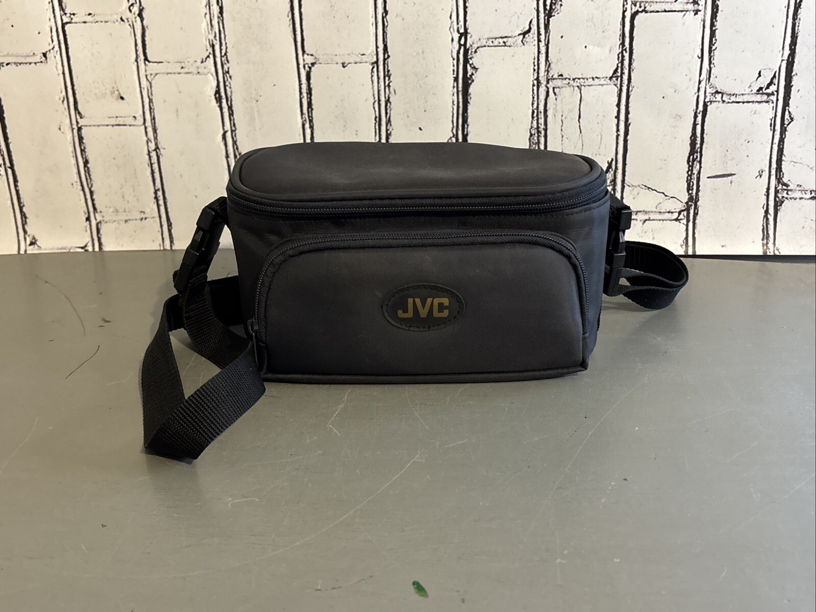JVC Camcorder Digital Camera Bag Padded Pouch Soft Case Black Shoulder Strap-image