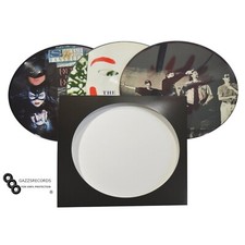 25 12" Inch Album LP Black Cardboard Picture Disc Record Sleeves with Poly Inner
