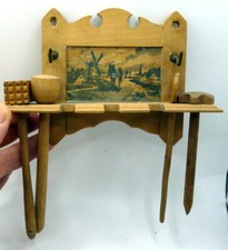 Antique German UNTENSIL HOLDER  UTENSILS Large Dollhouse Miniature Kitchen