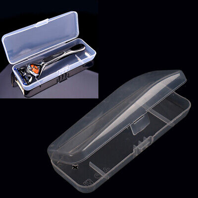 Plastic Transparent-Collection Razor Container Case Storage Shaving Box Whi F0S2