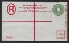 1990's (?) Barbados Registered Envelope - $2.00 QEII - Mint