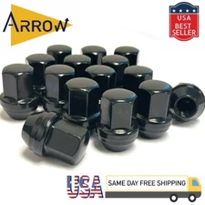 23 Black OEM Factory Style Lug Nuts 14x1.5 For 2019 & Newer Jeep Wrangler JL