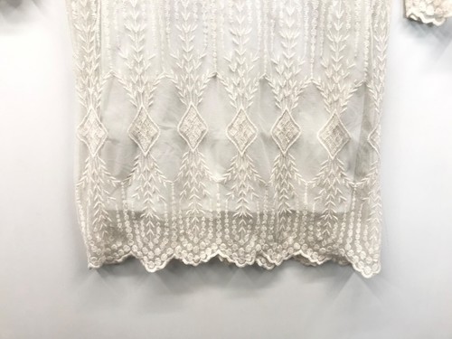 Forever 21 Sheath Dress Cream Lace 3/4 Sleeve Mini Size Small - Picture 3 of 6